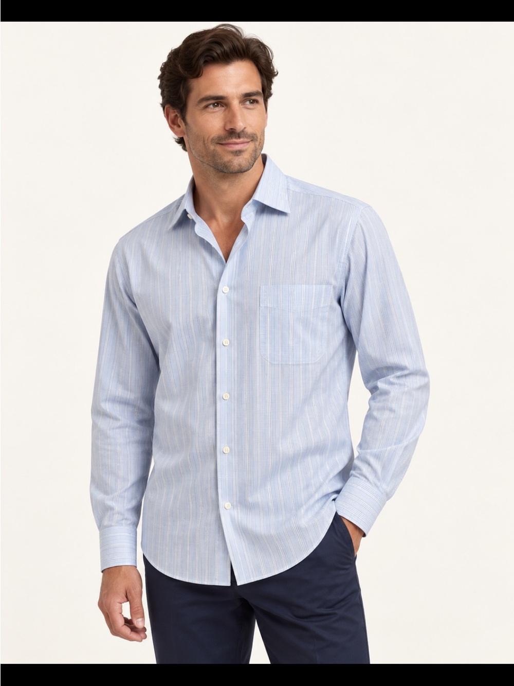 Gorgeous mens designer Zegna shirt $178 retail. Dry cleaned like new 16 /41